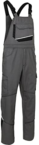 KÜBLER Workwear | KÜBLER ICONIQ Arbeitslatzhose | anthrazit/schwarz | Größe 56