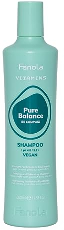 Fanola Vitamins, Pure Balance Shampoo Purificante Antiforfora, 350 ml