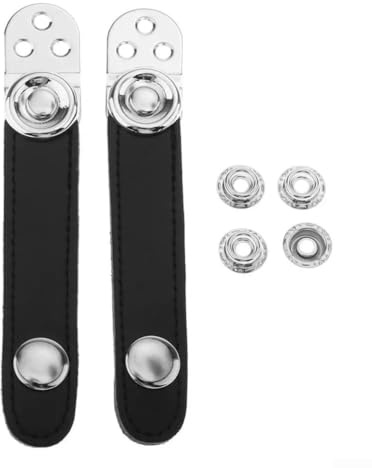 Cinghie con chiusura a soffietto a fisarmonica, materiale in pelle PU, fibbie regolabili e comode (8,2 cm)