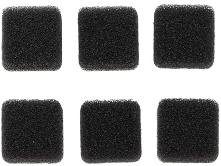 Jectse 6 Pezzi di Protezione Antivento per Microfono per Fotocamera X4 X3, Parabrezza in Spugna per Microfono per Fotocamera, Accessorio per Fotocamera in Cotone Antivento con Riduzione