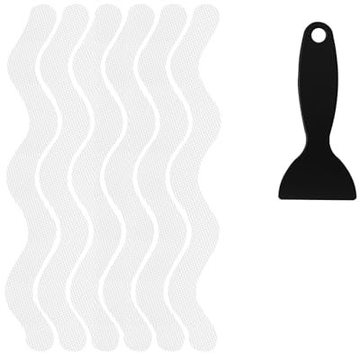 24 Pezzi Adesivi Antiscivolo, Adesivi Doccia Antiscivolo per Vasca Da Bagno, Adesivi per Vasca Da Bagno Antiscivolo per Scale, Bagni Con Doccia Strisce Antiscivolo per Doccia Adesivo Antiscivolo