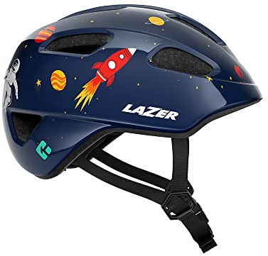 LAZER Nutz 2.0 KinetiCore Kids Bike Helmet, Lightweight Bicycling Helmet for Children, Youth Unisex Cycling Head Gear, Space, One Size