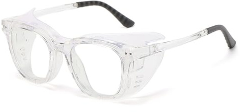 YIJOY Gafas con Cámara de Humedad y Antipolen for Hombre y Mujer: Bloquean La Luz Azul, Son Resistentes Al Viento y a La Humedad, Alivian La Sequedad Ocular. Silicona Ultrasuave, Lente Transparente
