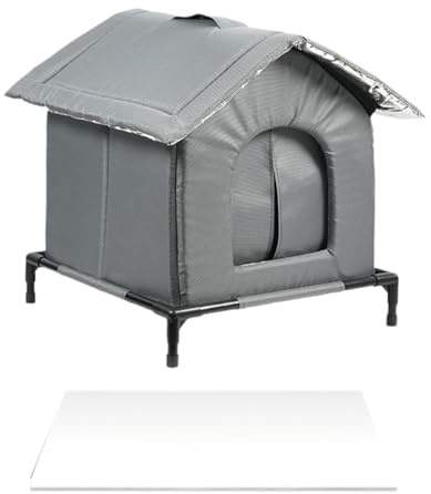 MagiDeal Abri extérieur pour Chats errants, isolé, Chaud et imperméable, idéal pour l'hiver dans Le Jardin ou, S