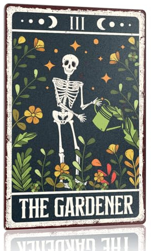 Plant Gardening Lover Metal Decor Sign for Home Garden Greenhouse Backyard Front Yard Patio Porch Wall Decorations, Plant Gardening Lover Garden Gifts for Women Men Gardeners, The Gardener