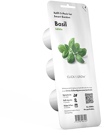 Click & Grow, Ricambio di Capsule di Basilico, Kit con 3 Capsule