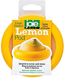 Joie Fresh Stretch Lemon Pod – Reusable Silicone Food Saver for Fridge, BPA-Free & Dishwasher Safe, Yellow