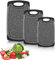 Lot de 3 Planches à découper,Alimentaires PP-Matériel,Planche à Découper de Cuisine, Antidérapante et Antibactérienne pour Viande,Légumes,Fruits