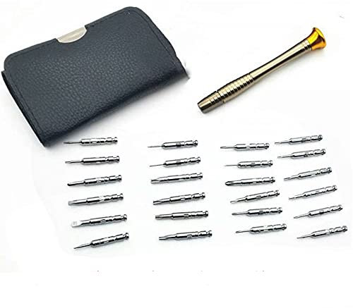Set di cacciaviti di precisione, mini cacciavite per occhiali con manico antiscivolo, adatto per la riparazione di orologi, telefoni cellulari, PC e computer portatili
