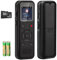 72GB Digital Voice Activated Recorder: Portable Tape Recorder with Playback Audio Recording Device for Lectures Meetings, Small Dictaphone Sound Recorder with Line in | Password | Support TF Expansion