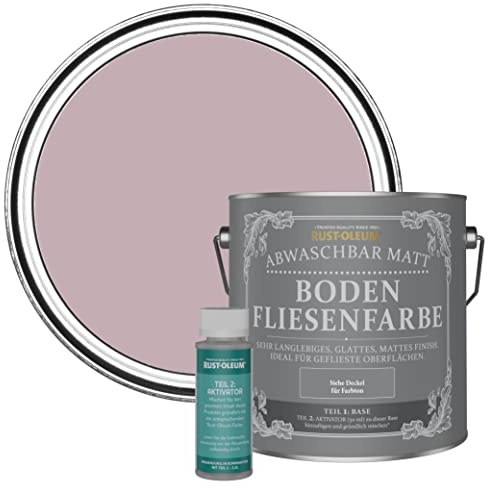Rust-Oleum Pink Washable Matt Floor Tile Paint - Little Light 2.5L
