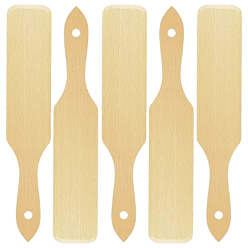 teemando® 5 x crepes-vändare av bokträ, 30 cm, för att vrida crêpes och skrapor från Spätzle