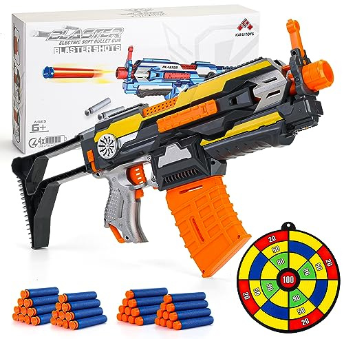 Automatic Toy Gun, Electric Toy Foam Blasters & Guns with 40 Bullets, Kids Toys for 6 7 8 9+ Year Old Boys, Cool Great Birthday Gift for Kids, Teens & Adults