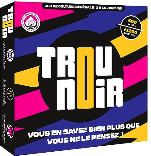 Trou Noir - Jeu de Societe - Jeu d'ambiance et de Stratégie - Quiz Culture Générale Entre Amis ou en Famille - Jeu de Société Adulte - 2 à 16 Joueurs - Jeu de Cartes dès 14 Ans