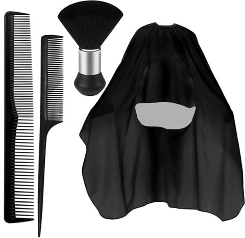 WYRGQIQN Capes de Coiffeur de Salon Pleine Longueur, Cape de coiffure professionnelle, Friseur pour adultes et enfants avec accessoires de salon