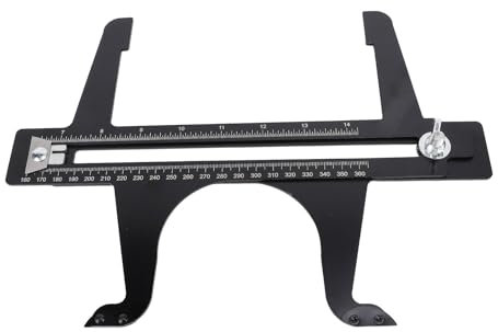 Fafeicy Brake Resetting Gauge Tool Stainless Steel Brake Drum Measuring Resetting Meter for Brake Adjustment and Measurement