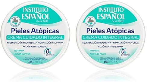 Instituto Español Crema Cuidado Integral para Piel Atópica, 400 Mililitros (Paquete de 2)