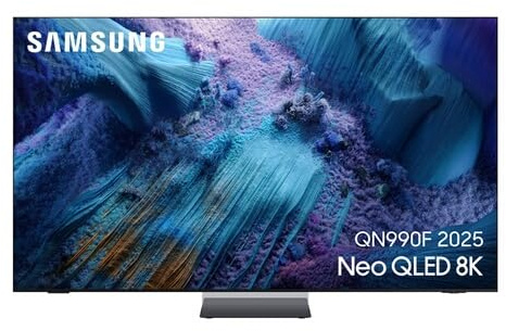 Samsung TV 85 Pulgadas Neo QLED QN990F 8K Mini LED, Smart TV con Vision AI, conexión sin Cables, Pantalla sin Reflejos Glare Free y hasta 240Hz