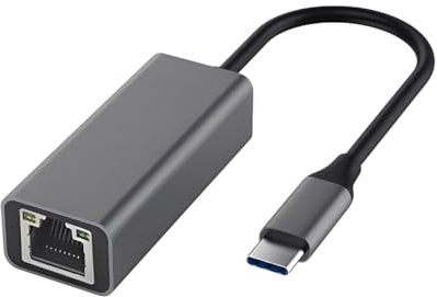 JUKOTA Adattatore da USB-C a Ethernet, 1000 Mbps, scheda di rete USB-C, adattatore di rete, compatibile con, iPad Pro/Air, MacBook Pro/Air, Galaxy S26 e Steam