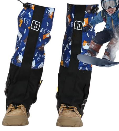 Nubamzy Kids Leg Gaiters - Waterproof Snow Gaiter for Kids Hiking,Lightweight Shield for Camping Youth Teens Toddler Children Boys Girls Outdoor Winter Adventures Playing