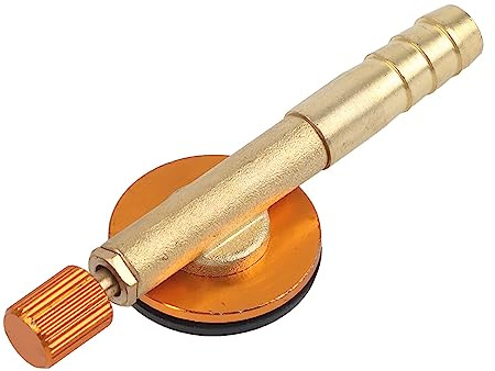 Tapas de válvula, Adaptador Universal de Recarga de Gas para Bicicleta de Camping al Aire Libre Estufa de Seguridad Convertidor de válvula de Bicicleta Adaptador de Bomba de Aire(Rojo)