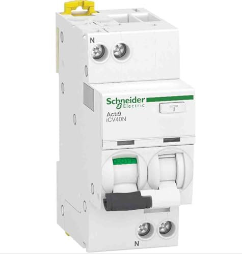 Acti9 iCV40, 1P+N, 6 A, C Curve, 6000 A, 30 mA, A type