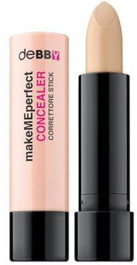 deBBY, makeMEperfect CONCEALER, Correttore Stick Long Lasting, Finish Mat Naturale, Minimizza Imperfezioni e Rossori, Formula Non Comedogenica con Attivo Anti-Impurità, Colore 03 Nude