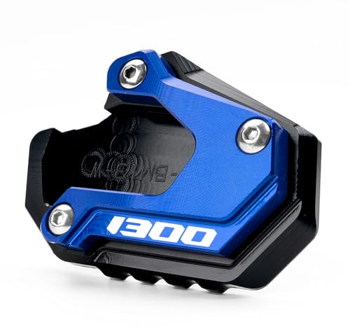 ZESIDIMO Per R1300GS R1300 GSADV Moto Piastra Estensione Cavalletto (Blu) | Accessori Moto R 1300GS 2023-2026 R1300GS ADVENTURE 2024- Laterale Cavalletti Supporto Ingranditore Pad