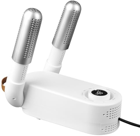 DAJASD Schuhtrockner Elektrisch, 4 Halterungen Schuhtrockner mit Timer, Shoe Dryer mit Timer, Elektrischem Handschuhtrockner, Faltbares Design für Socken, Skistiefel, Schuhe, Handschuhe, Hüte