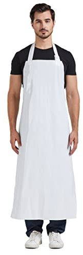 Nanxson TPU Schürze Unisex Wasserdichte Schürze Verstellbare Nackenschulter Leichte Arbeisschürze CF3148 (Weiß, 110 * 80)