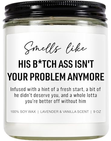 Younift Funny Scented Candles, Divorce Gifts for Women, Divorce Party Decorations - Cheer up, Breakup Gifts for Women, Newly Divorced Woman, Her - Break up, Ex Boyfriend Presents - 9 oz