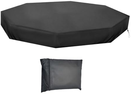 Couverture de bac à Sable octogone, Couverture de bac à Sable | Housse de bac à Sable octogonale en Tissu Oxford 210D | Couverture de bac à Sable à Boucle réglable, Protecteur de bac à Sable à Cordon