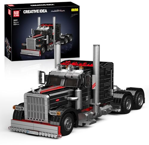 Mould King 10037 Technik Truck Modell Bausatz, Kreativität Technologie LKW Klemmbausteine Set, Geschenkmodell Spielzeug für Kinder/Erwachsene/Fahrzeugbegeisterte (1797 Teile)
