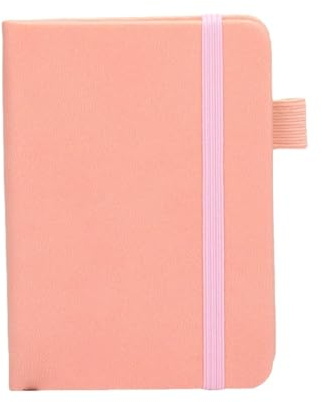 YBNKKUXKN Notebook 5 Confezioni di quaderni Orizzontali A7 4,33x3,15 Pollici, Blocco Note Compatible with diario, Ufficio, Lavoro, Materiale Scolastico, diario di Scrittura, 96 Pagine, Rosa Diari