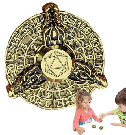 Unika lektärningar, metalltärningar, unika polyhedrala tärningar | fidget leksaker, spinner roulette, för rollspel, metall för brädspelstillbehör