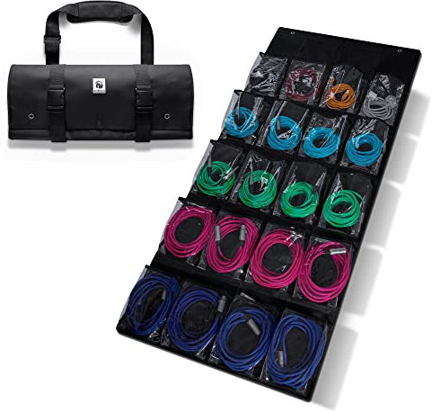 CABLEBEAR Large cable bag for DJ's and Musicians, videographers and sound technicians, Gig Bag, Gear bag, studio and touring cable organisers