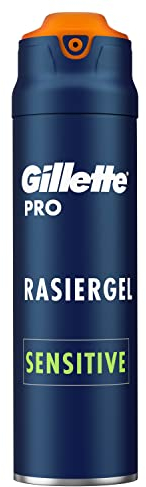 Gillette PRO Bartpflege Rasiergel Männer (200 ml), kühlt die Haut, um sie zu beruhigen und spendet dem Barthaar Feuchtigkeit, Geschenk für Männer