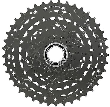 SHIMANO Zahnkr.-Kass. Cues CS-LG400-9 Fahrradkassette, Silber, 9 Fach