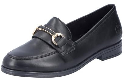 Rieker Damen 46262 Slipper, Schwarz, 38 EU