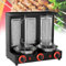 ZXSYYDS Máquina De Kebab,Horno Asador Giratorio De 360 °,Máquina De Parrilla Vertical Doner Kebab,Máquina De Utensilios De Cocina para Barbacoa para Restaurante,Black-B