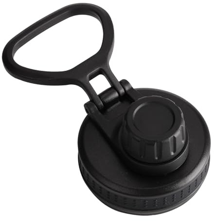 Tuyhnj Tapa de repuesto para botella de agua, tapa de botella de agua de boca ancha, a prueba de fugas, mango de anillo antideslizante grande, accesorios fáciles de beber