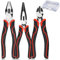Zangen Set, 3 tlg. Zangen Set Drahtschneider, Diagonalzangen und Spitzzangen, Professional Zangensatz mit Koffer, Profi Zangenset, Grundausstattung für unterwegs, Zangenset, Werkzeugset