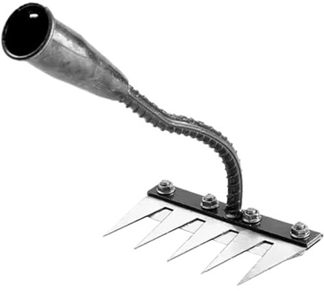 Râteau De Jardin en Acier - Râteau De Désherbage Multifonction en Métal - Rateau Gazon Scarificateur - Râteau À Dents Robuste - Râteau À Main 5/6/ Dents Outil De Jardin pour Désherber/Perdre/semiss