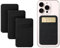 FdcLixuvol 4pack Card Holder for Phone, Phone Card Holder Stick on Black Phones Credit Cards Holders Stick on Self Adhesive Cellphone Wallet for Back of Mobilephone Compatible with Most of Cellphone
