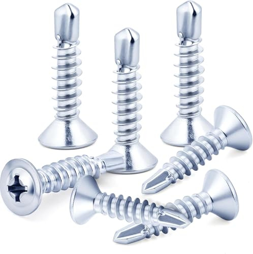 80 st 4,2 x 19 mm självgängande skruvar, självborrande skruvar, våffeljärn, blå zink för metallplåt, takfönster, etc