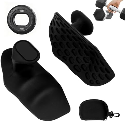 Euablfo 2 Pezzi cuscinetti anti-grip per l'allenamento della forza, anello di presa, protezione per le mani in palestra, cuscinetti antiscivolo e traspiranti, supporti per la presa