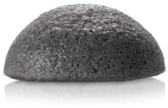 Esponja Facial de Konjac con Ceniza Activa de Bambú - Ayuda a Limpiar los Poros, a Eliminar Puntos Negros y a Absorber el Exceso de Grasa - Ideal para Pieles Grasas y Propensas al Acné - USU Cosmetics