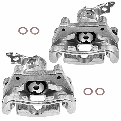 Frankberg 2x Pinza de Freno con portador Trasero Izquierdo Derecho Compatible con Mondeo III Turnier BWY 1.8L-3.0L 2000-2004 X-Type CF1 2.0L-2.5L 2001-2009 Sustituir# C2S17386