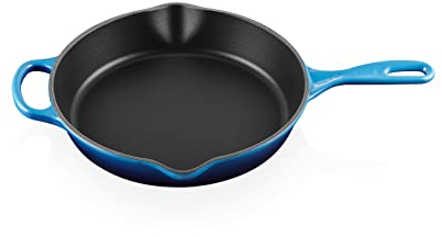 Le Creuset Signature Hohe Brat- und Servierpfanne aus Gusseisen, für alle Herdarten und Backöfen, 26 cm, 2 Liter, Azure, 20187262200422
