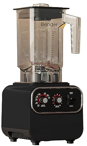 Licuadora comercial - Licuadora de mostrador 2L 1600 Watts - Licuadora profesional de alto rendimiento y alta potencia y procesador de alimentos for batidos (Color : Black, Size : 110V)